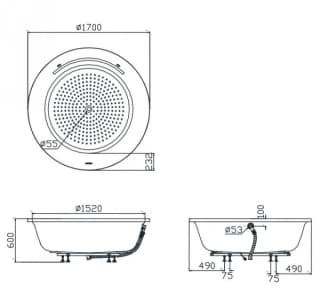 Ảnh Bồn tắm Ngọc Trai TOTO PPY1720PTE 2