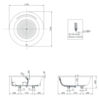 Ảnh Bồn tắm Ngọc Trai TOTO PPYB1720HPTE 3