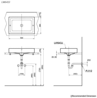 Ảnh Chậu rửa đặt bàn TOTO LW643JW/F 2
