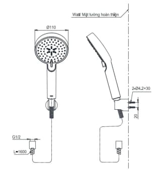 Ảnh Sen tắm nóng lạnh TOTO TTMR302V/TBW07009A 3