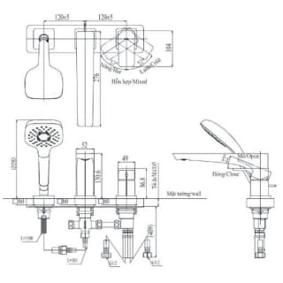 Ảnh Vòi xả bồn nóng lạnh TOTO TBG07305AA 2