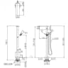 Vòi sen bồn tắm TOTO TBP02303AA/TBN01105B 2