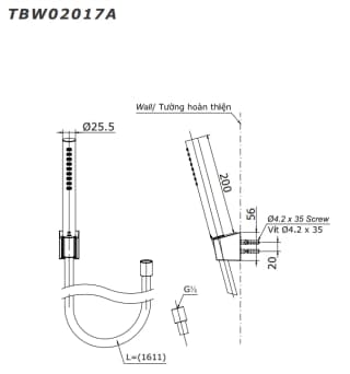 Ảnh Sen tắm nóng lạnh TOTO TBG01302VA/TBW02017A 2