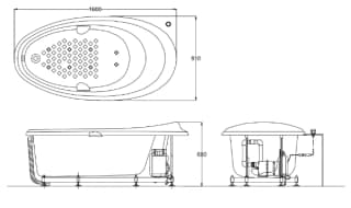 Ảnh Bồn tắm Ngọc Trai TOTO PPYB1610LHPTE 2