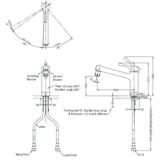 Ảnh Vòi rửa bát TOTO TKS05303J 2