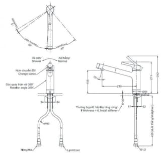Ảnh Vòi rửa bát TOTO TKS05304J 2