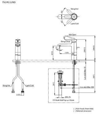 Ảnh Vòi chậu TOTO TVLM112NS 2