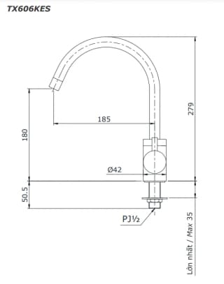 Ảnh Vòi rửa bát TOTO TX606KES 2