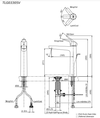 Ảnh Vòi chậu TOTO TLG03305V 2