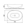 Chậu rửa đặt bàn Viglacera P.23.350 2