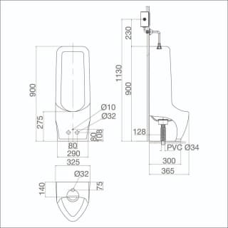 Ảnh Bồn tiểu nam Viglacera BS604 3
