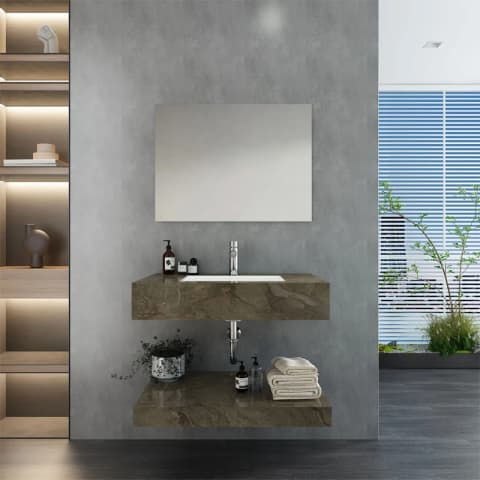 Các mẫu Chậu rửa mặt bàn đá 2 tầng đẹp và chất lượng