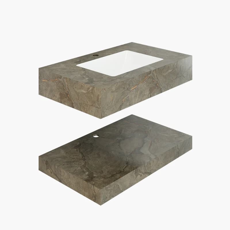 Chậu rửa bàn đá 2 tầng Viglacera US10-9GP03
