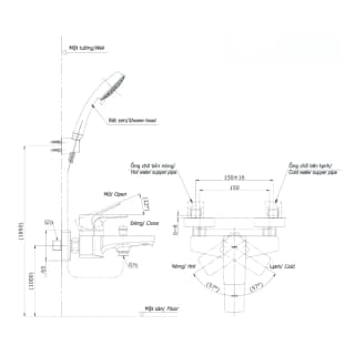 Ảnh Sen tắm nhiệt độ TOTO TBG07302VA /TBW02005V 2
