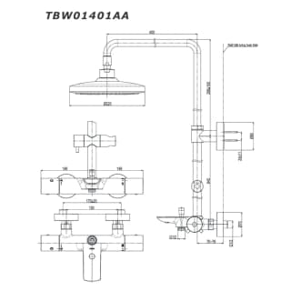 Ảnh Sen cây nhiệt độ TOTO TBW01401AA 2