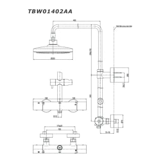 Ảnh Sen cây nhiệt độ TOTO TBW01402AA 2