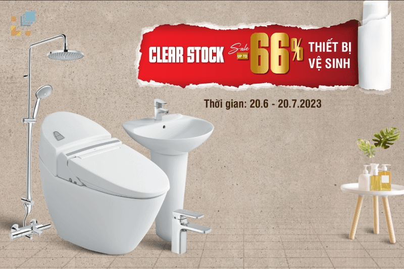 Thiết bị vệ sinh giá tốt - Ngại gì không chốt - Giảm giá lên tới 66%