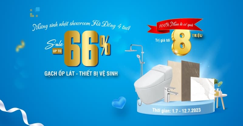 Mừng sinh nhật showroom Hải Linh Hà Đông - SALE up to -66%, mua là có quà