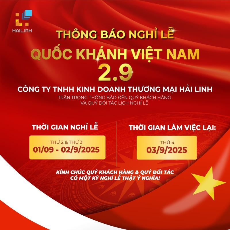 [THÔNG BÁO] LỊCH NGHỈ LỄ QUỐC KHÁNH 2/9 TẠI HẢI LINH
