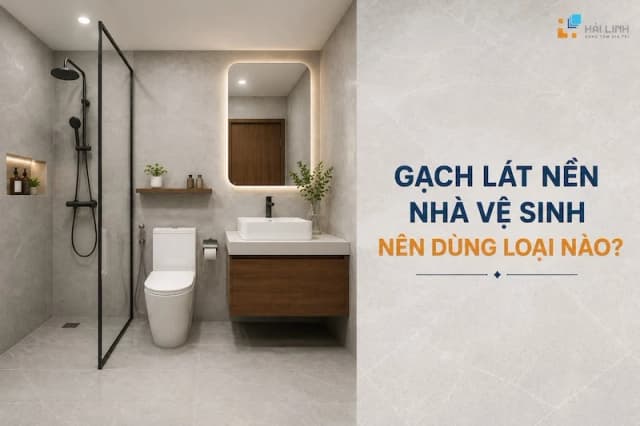 Gạch lát nền nhà vệ sinh nên dùng loại nào?