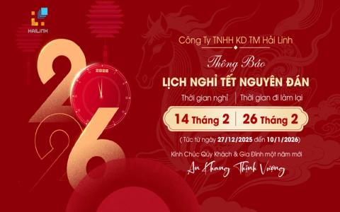 Thông báo: Lịch nghỉ Tết Nguyên Đán Bình Ngọ 2026