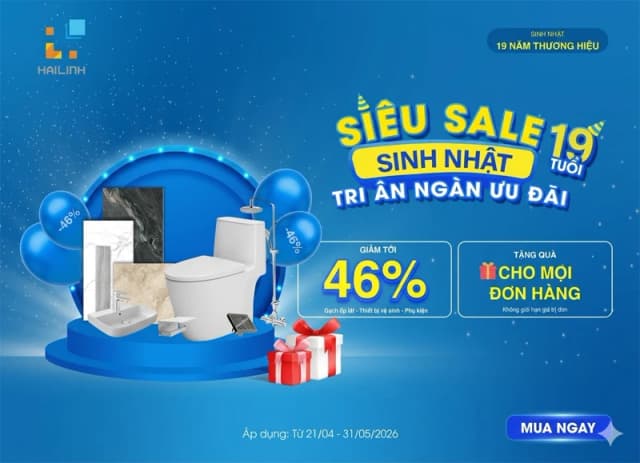 [SIÊU SALE SINH NHẬT] 19 NĂM VỮNG GIÁ TRỊ - ĐẠI TIỆC 19 NGÀY VÀNG, ƯU ĐÃI ĐẾN 46% - MUA LÀ CÓ QUÀ