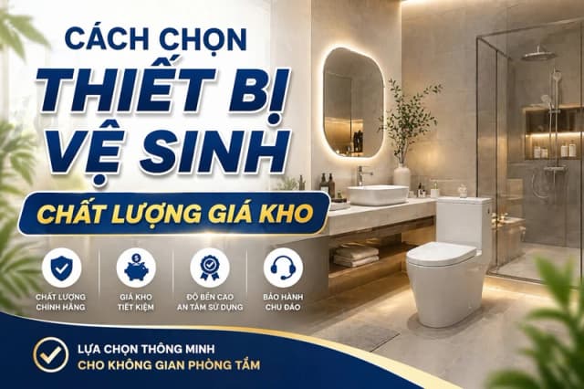 Cách chọn mua thiết bị vệ sinh giá kho chất lượng