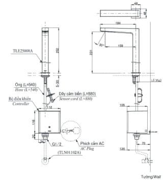 Ảnh Vòi cảm ứng tự động TOTO TLE25007V 2