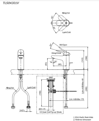 Ảnh Vòi chậu TOTO TLS04301V 2