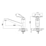 Vòi rửa bát nóng lạnh D&K DK900627 2