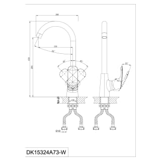 Ảnh Vòi rửa bát nóng lạnh D&K DK15324A73-W 2