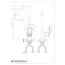 Vòi rửa bát nóng lạnh D&K DK15324A73-W 2