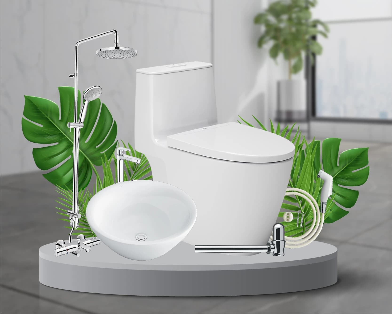 Danh mục sản phẩm Combo thiết bị vệ sinh