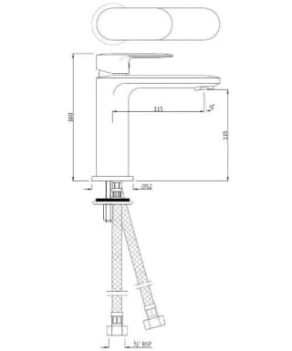 Ảnh Vòi chậu nóng lạnh Jaquar KUP-ACR-35005BPMV 2