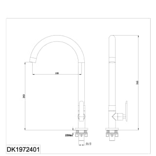 Ảnh Vòi rửa bát nóng lạnh D&K DK1972401 2