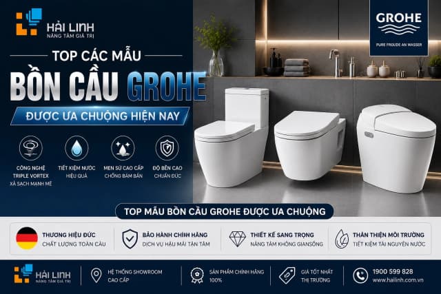 Top các mẫu bồn cầu Grohe được ưa chuộng hiện nay