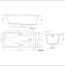 Bồn tắm American Standard 7140-WT hình chữ nhật 2