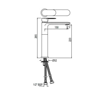 Ảnh Vòi chậu nóng lạnh Jaquar OPP-GBP-15005BPMV 2
