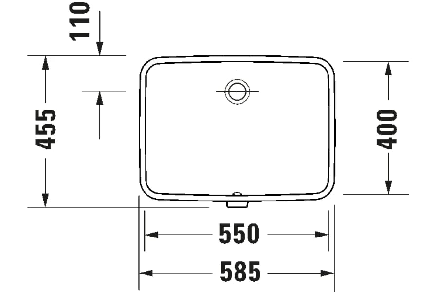 Ảnh Chậu rửa âm bàn Duravit 03955500282 2