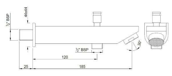Ảnh Vòi bồn tắm Jaquar SPJ-CHR-37463V 2