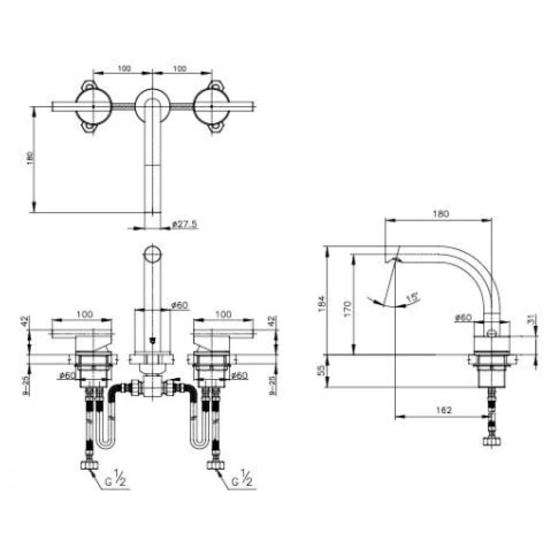 Ảnh Vòi chậu nóng lạnh COTTO CPF202A#BN2 2
