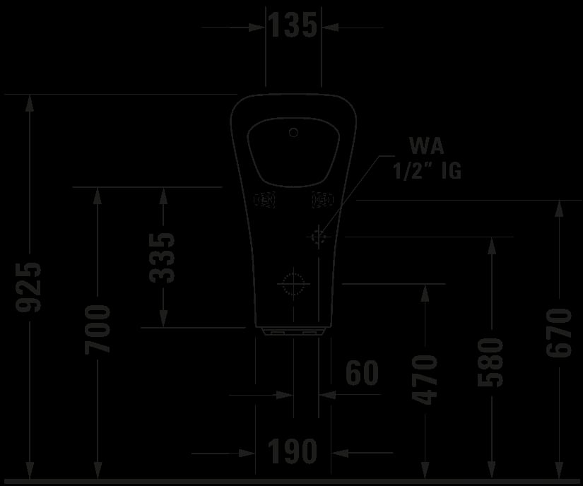 Ảnh Bồn tiểu nam điện tử Duravit 2806310091 2