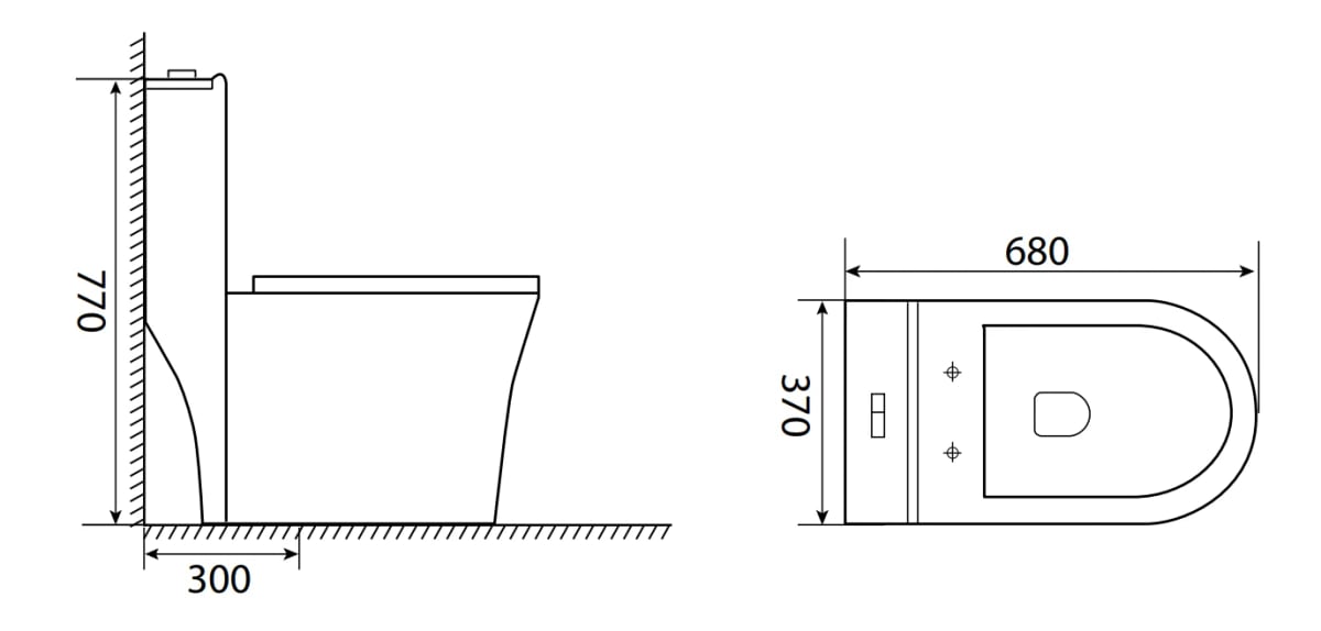 Ảnh Bồn cầu 1 khối Selta ST1888 2