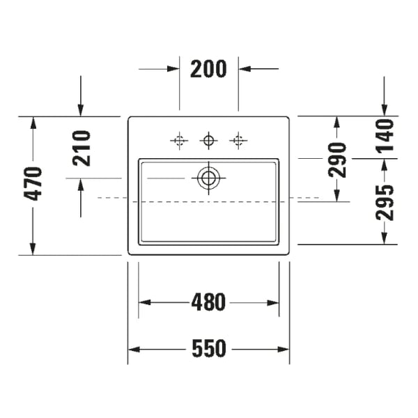Ảnh Chậu rửa bán âm Duravit 0314550000 2