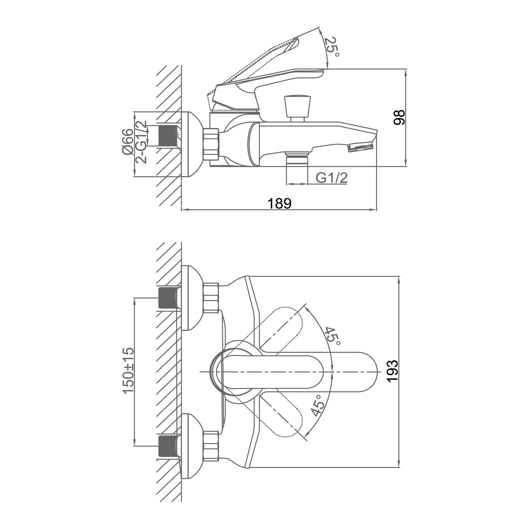 Ảnh Sen tắm nóng lạnh D&K DK900632 2