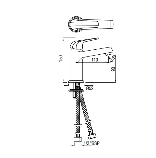 Ảnh Vòi chậu nóng lạnh Jaquar COP-CHR-001BPMV 2