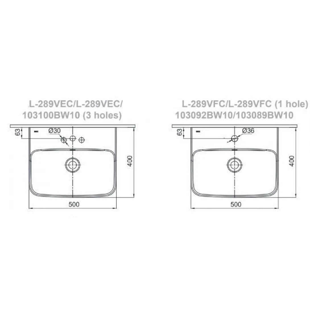 Ảnh Chậu rửa treo tường Inax L-289V 2