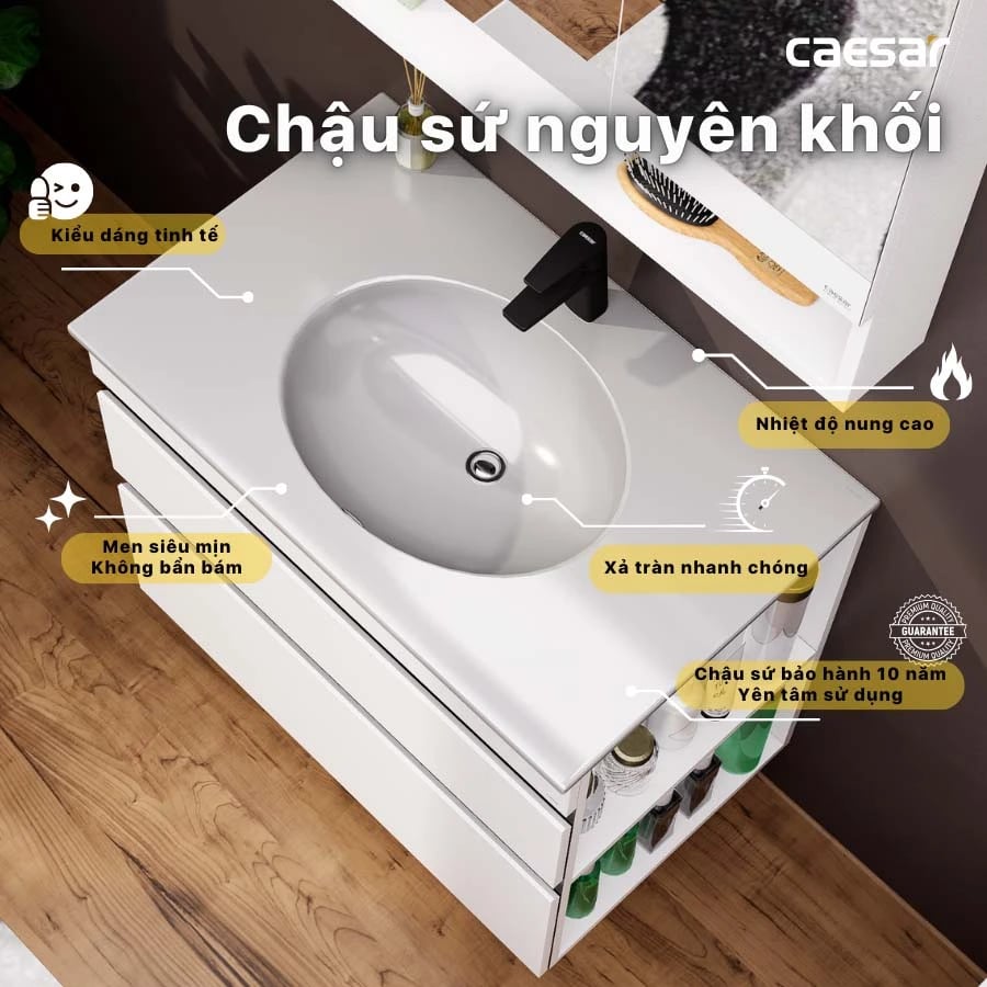 Ảnh Bộ tủ chậu Caesar LF5026 + EH15026DDRV 3