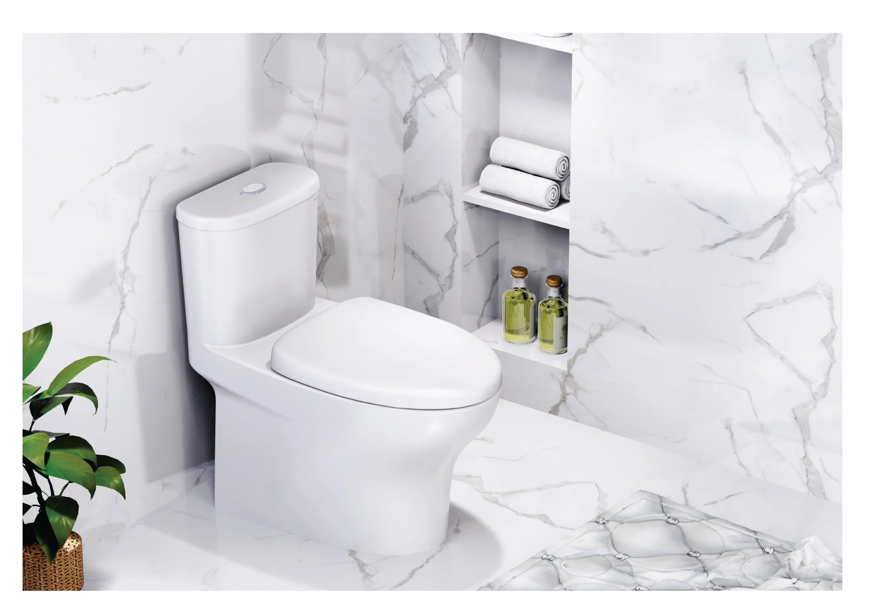 Ảnh Bồn cầu thông minh Caesar C1394F + TAF060 3