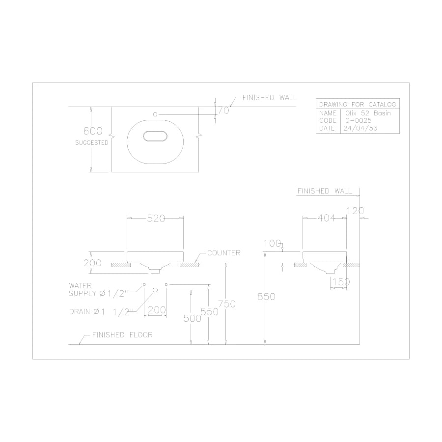 Ảnh Chậu rửa đặt bàn Cotto C00257 2